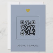 Moderne uitnodiging tot weduwen met QR-code (Voorkant)