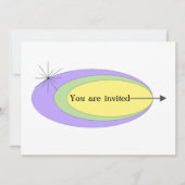 Moderne uitnodiging uit het midden van de eeuw (Voorkant)