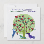 Moderne Uitnodiging Valentijn Feestviering (Voorkant)