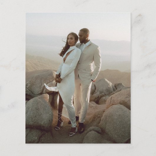 Moderne uitnodiging van de Bridal van de Begroting Flyer (Achterkant)