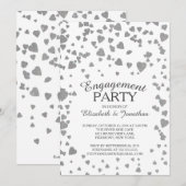 Moderne uitnodiging van de Confetti-partij voor ha (Voorkant / Achterkant)