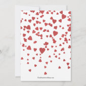 Moderne uitnodiging van de Confetti-partij voor ha (Achterkant)