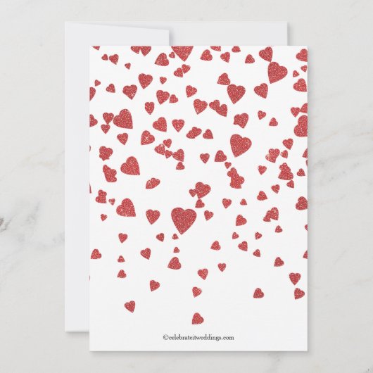 Moderne uitnodiging van de Confetti-partij voor ha (Achterkant)