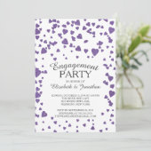 Moderne uitnodiging van de Confetti-partij voor ha (Staand voorkant)