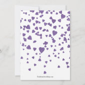 Moderne uitnodiging van de Confetti-partij voor ha (Achterkant)