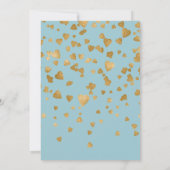 Moderne uitnodiging van de Confetti-partij voor ha (Achterkant)