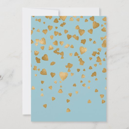 Moderne uitnodiging van de Confetti-partij voor ha (Achterkant)