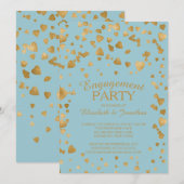 Moderne uitnodiging van de Confetti-partij voor ha (Voorkant / Achterkant)