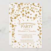 Moderne uitnodiging van de Confetti-partij voor ha (Voorkant / Achterkant)