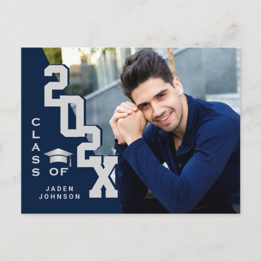 Moderne uitnodiging van de FOTO-graduatiepartij in (Voorkant)