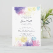 Moderne uitnodiging van de Graduation Party van de (Staand voorkant)