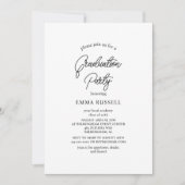 Moderne Uitnodiging van de GraduPartij van de Manu (Voorkant)