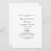 Moderne Uitnodiging van de GraduPartij van de Manu (Voorkant / Achterkant)