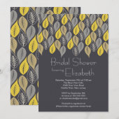 Moderne uitnodiging van de Herfst van Leaf Bridal (Voorkant / Achterkant)