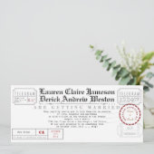 Moderne uitnodiging van de Lengte van het Tea van (Staand voorkant)