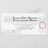 Moderne uitnodiging van de Lengte van het Tea van (Voorkant / Achterkant)