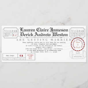 Moderne uitnodiging van de Lengte van het Tea van 