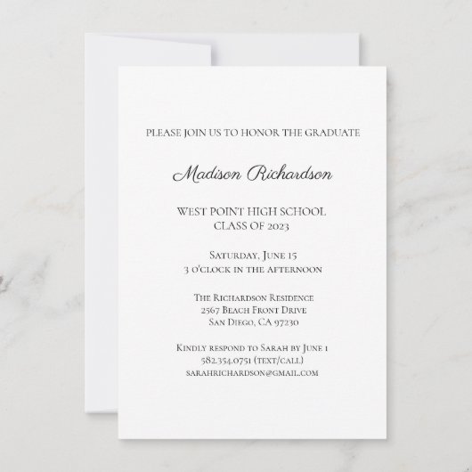 Moderne Uitnodiging van de Partij van de Fotografi (Achterkant)