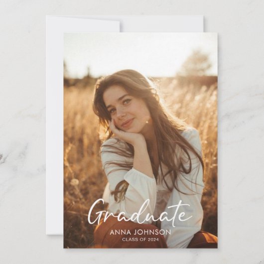 Moderne Uitnodiging van de Partij van de Fotografi (Achterkant)