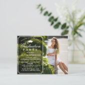 Moderne Uitnodiging van de Partij van de Graduatie (Staand voorkant)