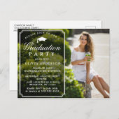 Moderne Uitnodiging van de Partij van de Graduatie (Voorkant / Achterkant)