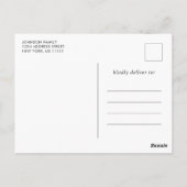 Moderne Uitnodiging van de Partij van de Graduatie (Achterkant)