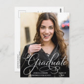 Moderne Uitnodiging van de Partij van de Graduatie (Voorkant / Achterkant)