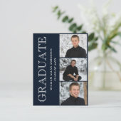 Moderne Uitnodiging van de Partij van de Graduatie (Staand voorkant)