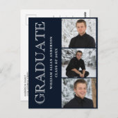 Moderne Uitnodiging van de Partij van de Graduatie (Voorkant / Achterkant)