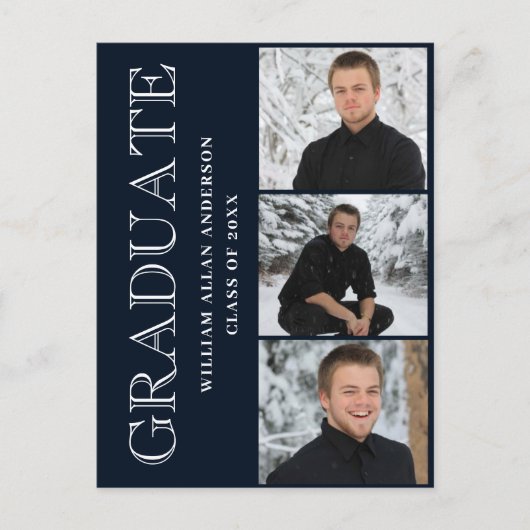 Moderne Uitnodiging van de Partij van de Graduatie (Voorkant)