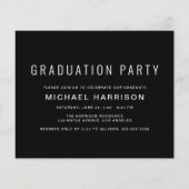 Moderne uitnodiging van de zwarte fotograaf (Achterkant)