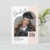 Moderne uitnodiging van filmfotograaf (Staand voorkant)