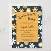 Moderne uitnodiging van Floral Bachelorette (Voorkant)