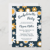Moderne uitnodiging van Floral Bachelorette (Voorkant)