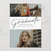 Moderne Uitnodiging van het Afstuderen van de Foto (Voorkant)