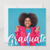 Moderne Uitnodiging van het Afstuderen van de Foto (Voorkant)