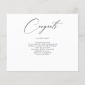 Moderne Uitnodiging van het Afstuderen van de Foto (Achterkant)