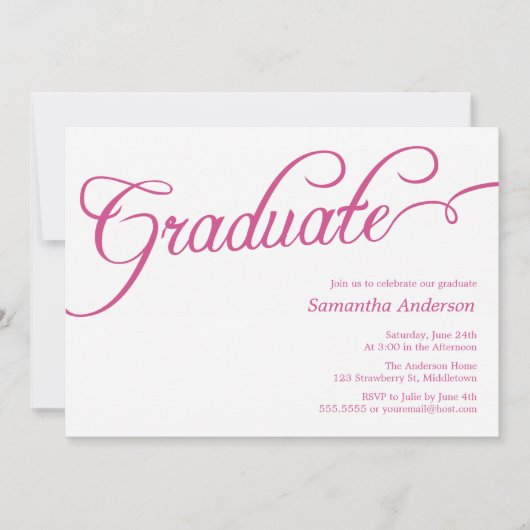 Moderne Uitnodiging van het Afstuderen van het Man (Voorkant)