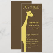 Moderne uitnodiging van het Baby shower van de Gir (Voorkant / Achterkant)