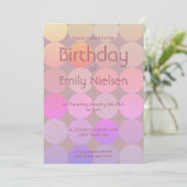 Moderne Uitnodiging Verjaardag (Staand voorkant)