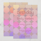 Moderne Uitnodiging Verjaardag (Voorkant / Achterkant)