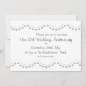 Moderne uitnodiging voor 10e trouwdag (Voorkant)