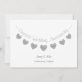 Moderne uitnodiging voor 15e kristallen huwelijksj (Achterkant)