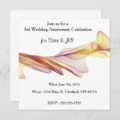 Moderne uitnodiging voor 3e trouwdag (Voorkant / Achterkant)