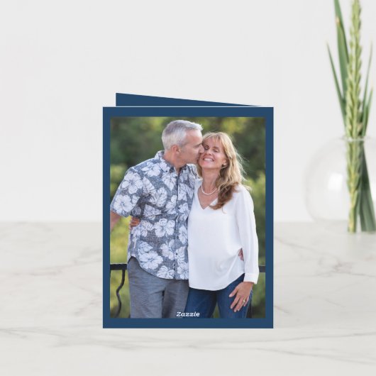 Moderne uitnodiging voor 50e huwelijksverjaardag (Achterkant)