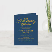 Moderne uitnodiging voor 50e huwelijksverjaardag (Voorkant)