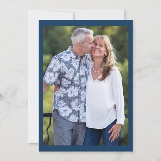 Moderne uitnodiging voor 50e huwelijksverjaardag (Achterkant)