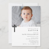 Moderne uitnodiging voor aangepaste fotobaptisme (Voorkant)