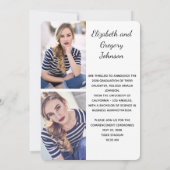 Moderne uitnodiging voor aankondiging Afstuderen f (Achterkant)