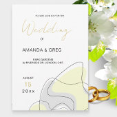 Moderne uitnodiging voor Abstracte bruiloft